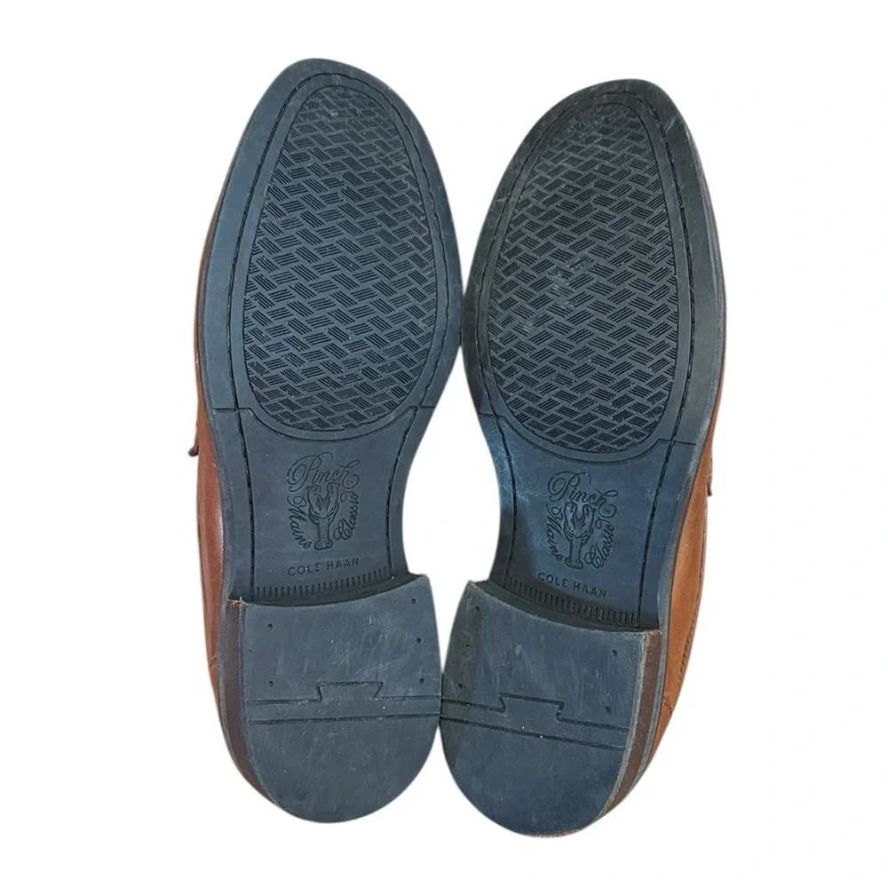 Cole Haan Pinch Maine Classic Penny Loafer Brown Leather Slip-On Prep Shoe 7.5M